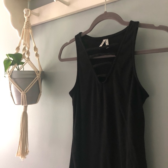 BodyCon Black Cotton Mudd Dress ✵ Summer Dress - Picture 3 of 6